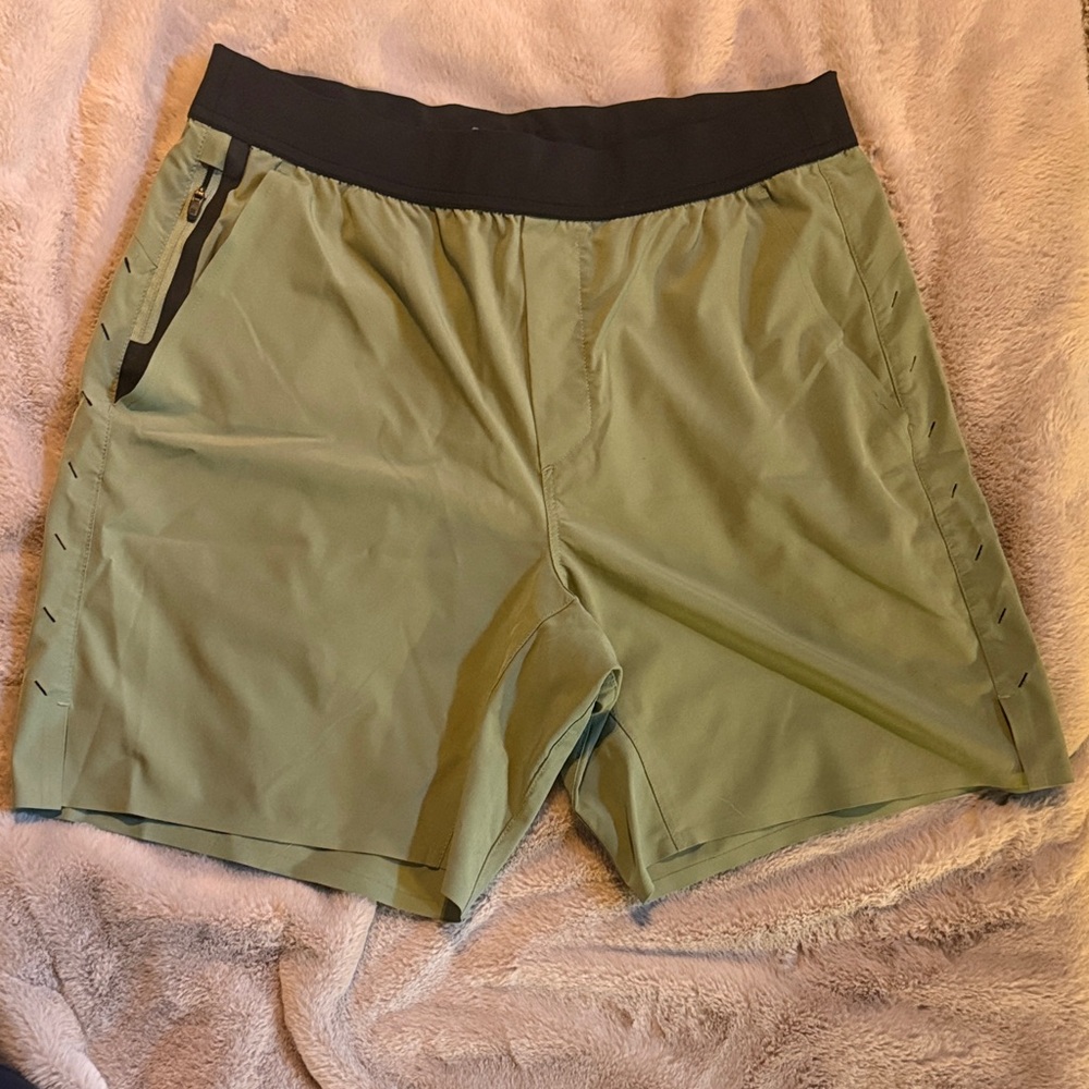 Ten Thousand Men's Athletic Shorts in Olive and Black
